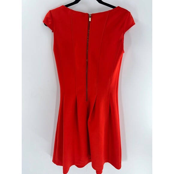 Women's Metaphor Red Short Sleeve Scuba Dress Size XS - Picture 5 of 6